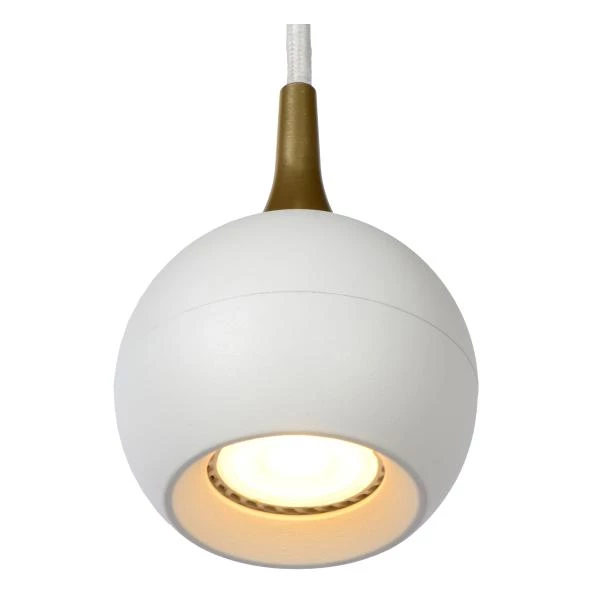 Lucide FAVORI - Hanglamp - Ø 9 cm - 1xGU10 - Wit - detail 4